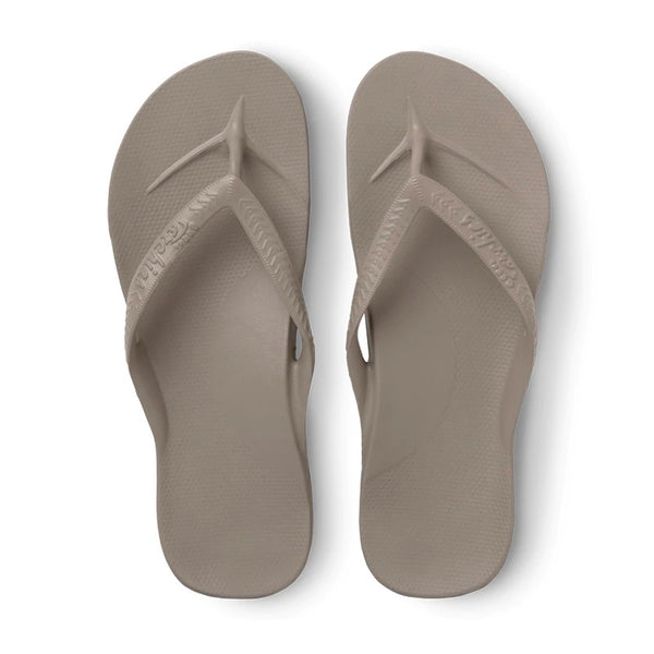 Archies High Arch Thongs - Taupe