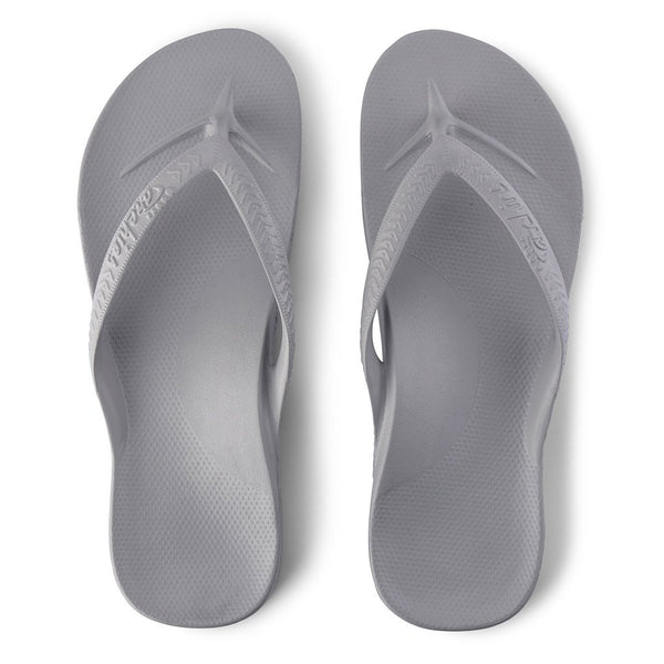 Archies High Arch Thongs - Grey