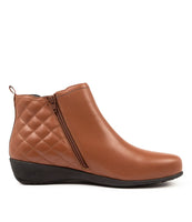 Ziera Sela Leather Boot - Dark Tan